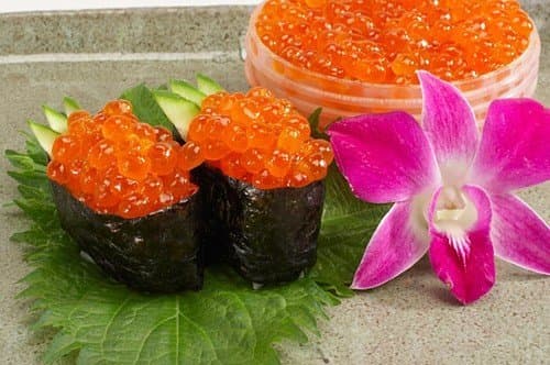 Frozen Sashimi Grade Salmon Eggs (Ikura) (1kg 2.2lbs)