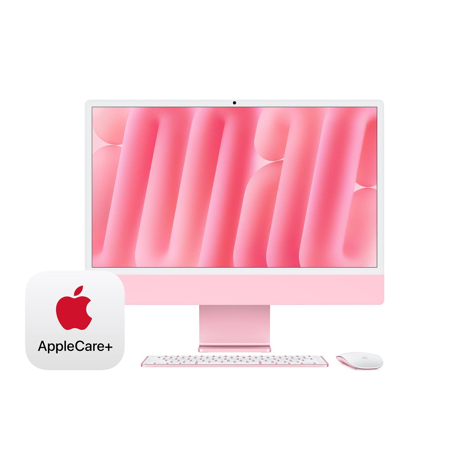 - 2024 iMac All-in-One Desktop Computer with M4 chip with 10-core CPU, 10-core GPU: Built for Apple Intelligence, 24GB Unified Memory, 512GB SSD Storage; Pink with AppleCare+ (3 Years)