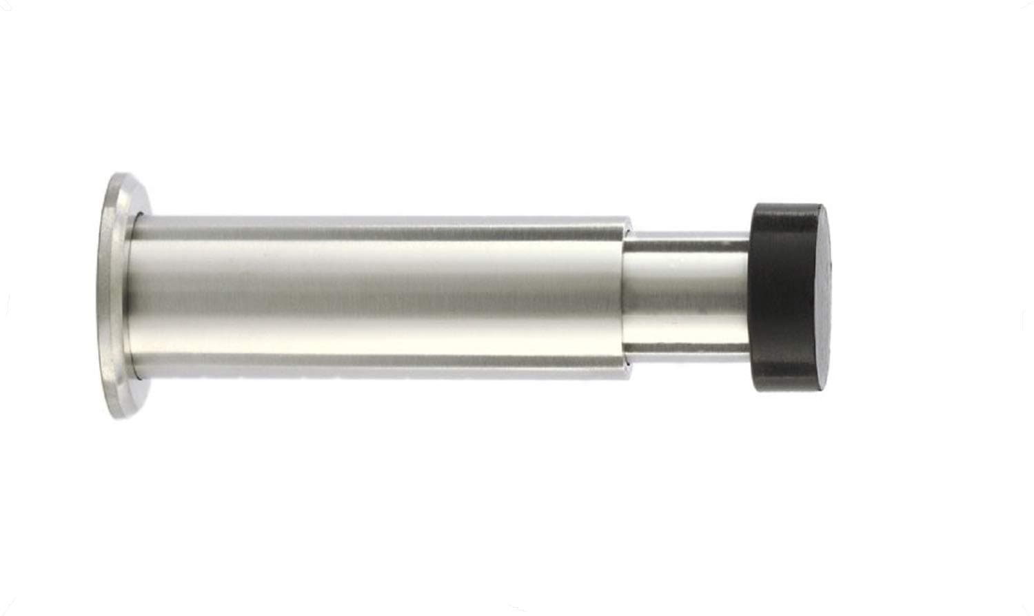 Sponsored Ad – EVI Herrajes I-182 - Door Stop de Wall, Adjustable, Finish matt INOX(Stainless Steel) Black Rubber