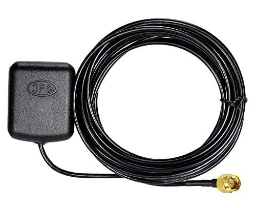 Sensico Waterproof GPS Active Antenna with SMA Male Connector 3-5V DC for Vehicle Truck RV Motorhome Marine Boat GPS Navigation System GPS Tracker Locator Car Stereo Head Unit