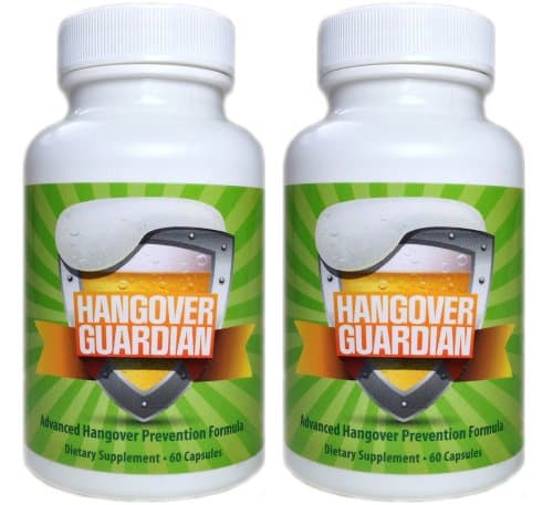 Hangover Guardian: Advanced Hangover Pills w/Activated Charcoal, Cysteine, COQ10, & B Complex Vitamin Formula