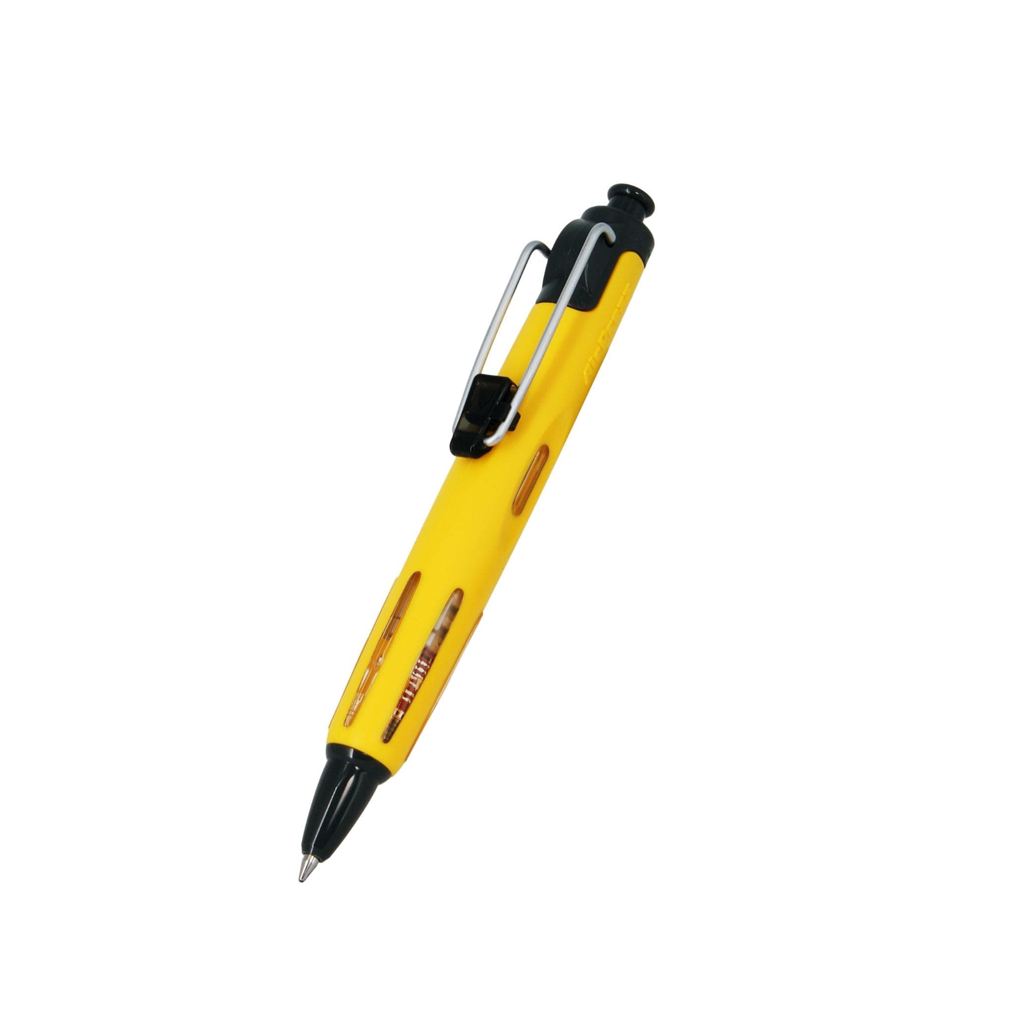 Tombow AirPress ballpoint pen with compressed air technology, yellow, weatherproof, ergonomic & ideal for outdoor use [BC-AP52]
