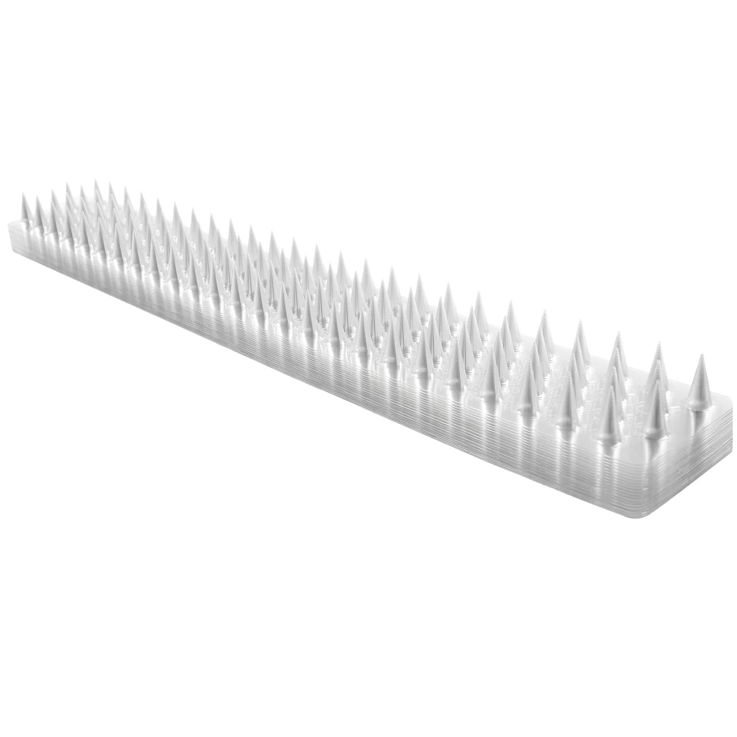 20 Pack Bird Spikes, Plastic Bird Deterrent Spikes, Bird Nest Preventer, Keep Cats/Dogs Away Plastic Mats with Spikes, Keep Birds Away and Keep Birds from Building Nest