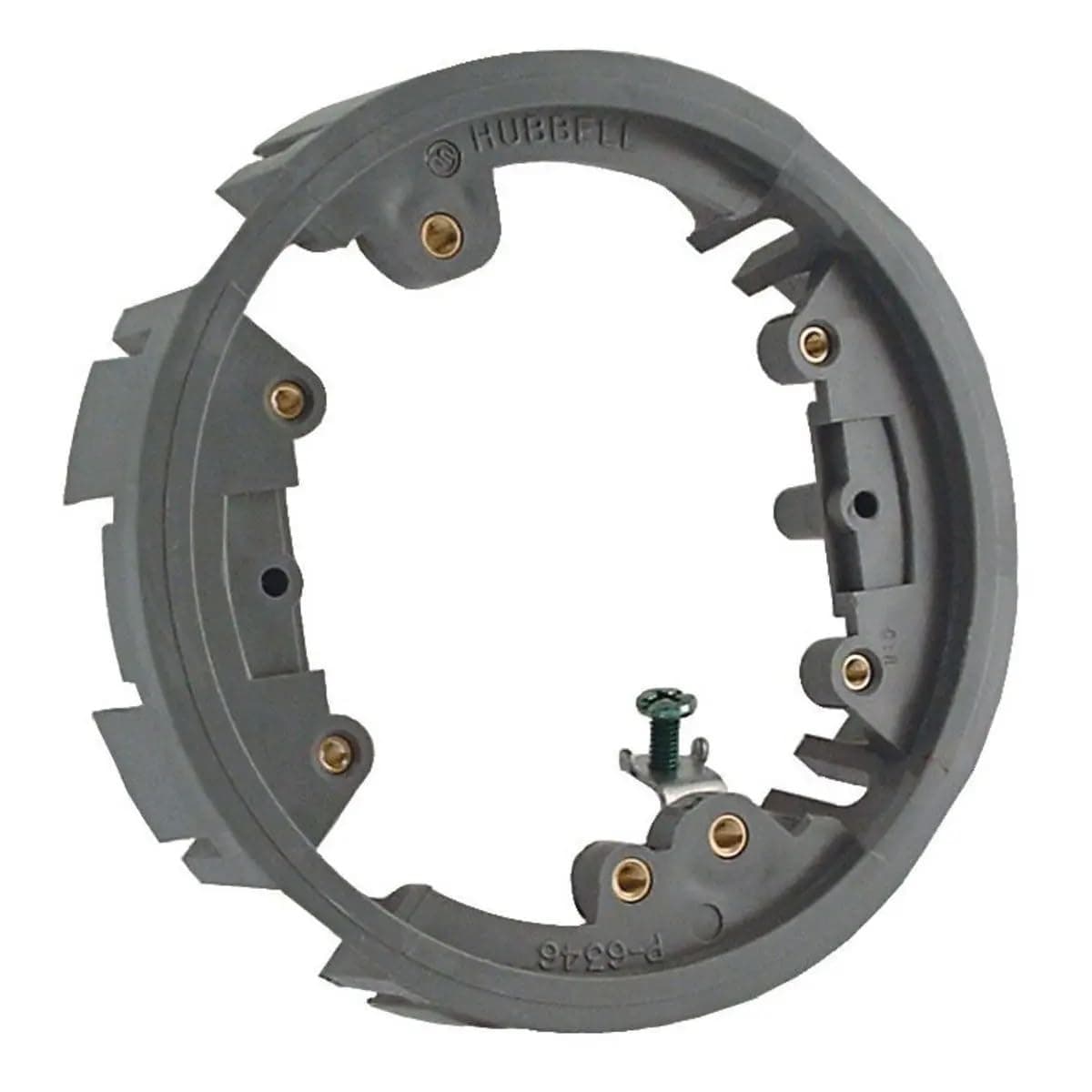 6244 Round Floor Box Non-Metallic Adapter Ring, Gray Finish