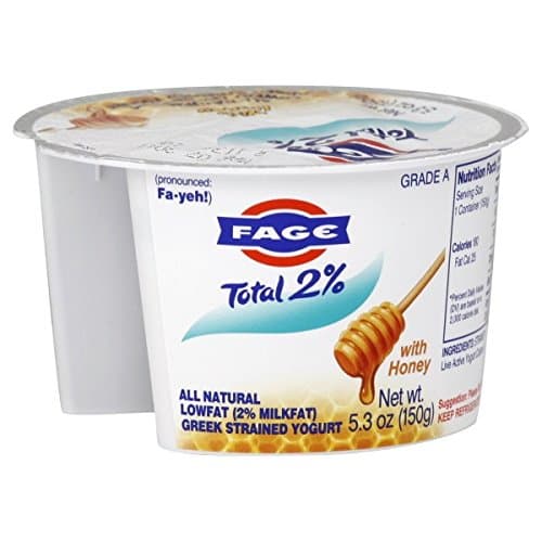 Fage Total Greek 2% Greek Yogurt, Honey, 5.3 Ounce (Pack of 12)