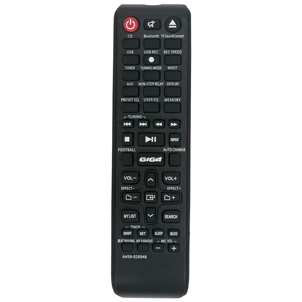 VINABTYAH59-02694B Remote Control Replaced for Samsung Giga Sound MXJ630 MX-JS5000 MX-J630 MX-JS9500 MXJ630EN MXJ730 MXJ730EN MXJ730ZF