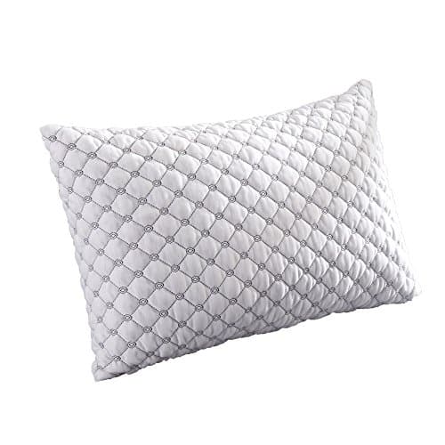 Lexeme Premium Adjustable Loft Shredded Hypoallergenic Memory Foam Pillow for Sleeping with Removable Bamboo Cover (+ Pillow Protector) Queen Size