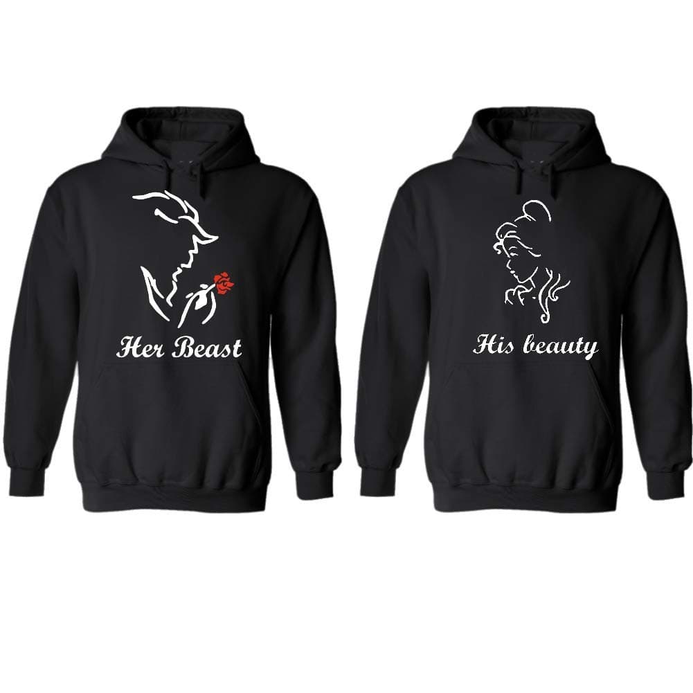 Couple Hoodies Set, Gift for him and her Matching Newlywed Anniversary Wedding Couples Hoodie Hoodie