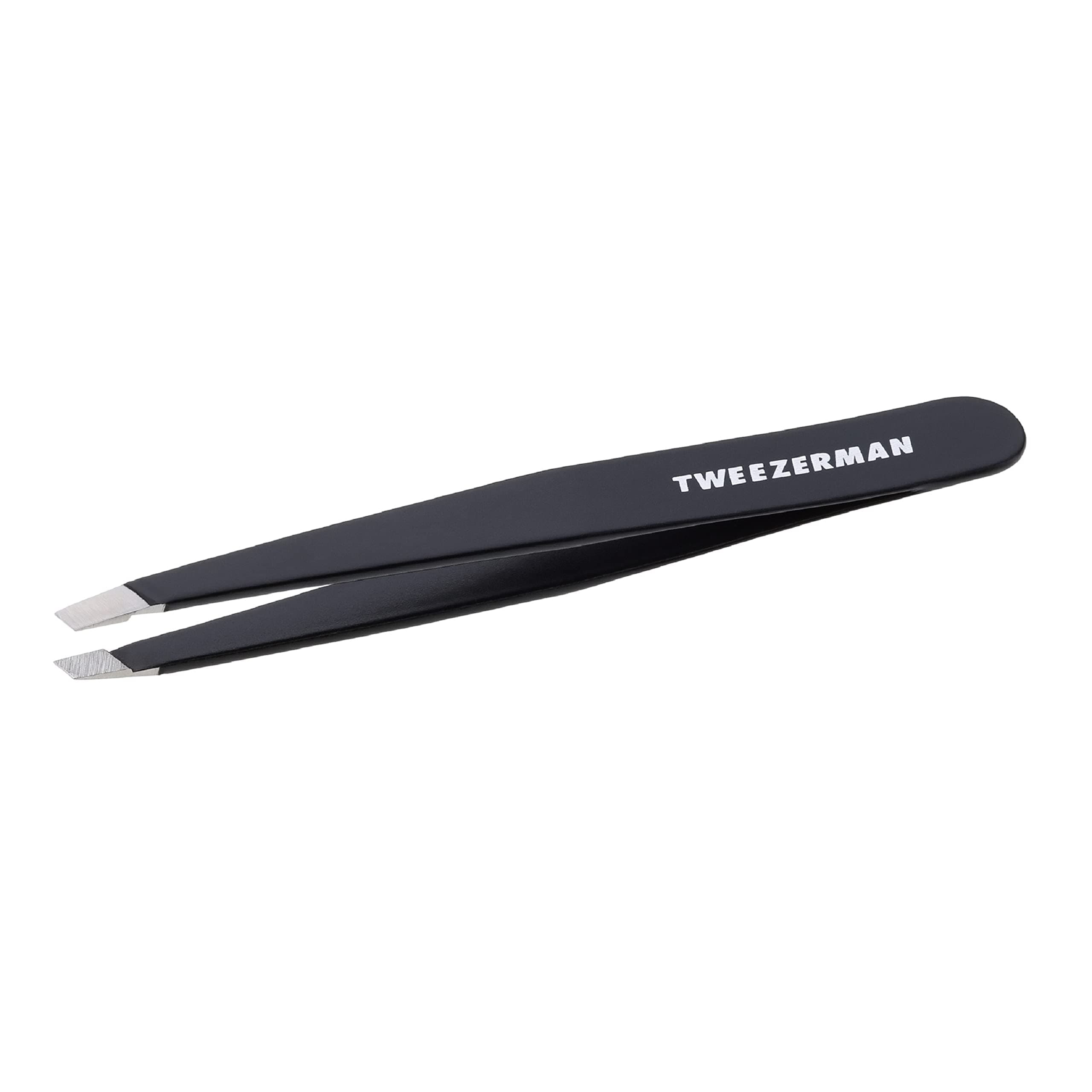 Stainless Steel Slant Tweezer, Black