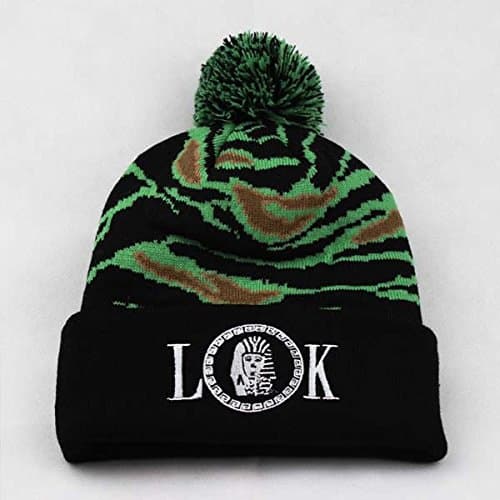 Fashion Cool Adjustable Snapback Hip-hop Baseball Cap Hat Unisex Beanie Hats Last Kings Beanies Cap Fashion Last Kings Pom Beanie Hat Black&Green