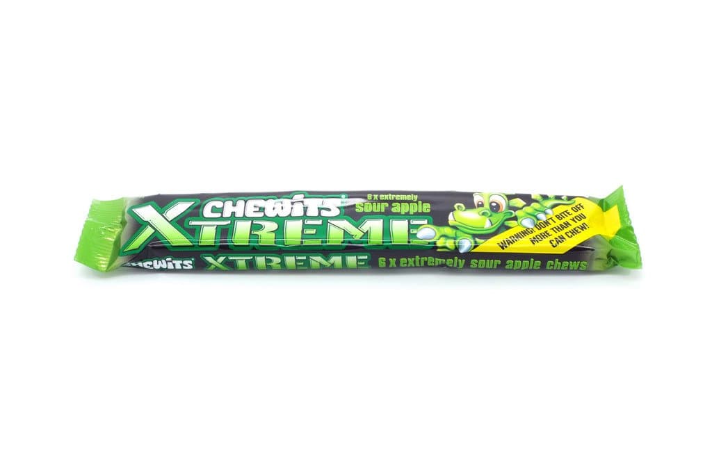 Chewits Xtreme: Chewits Sour Apple - 24 Box