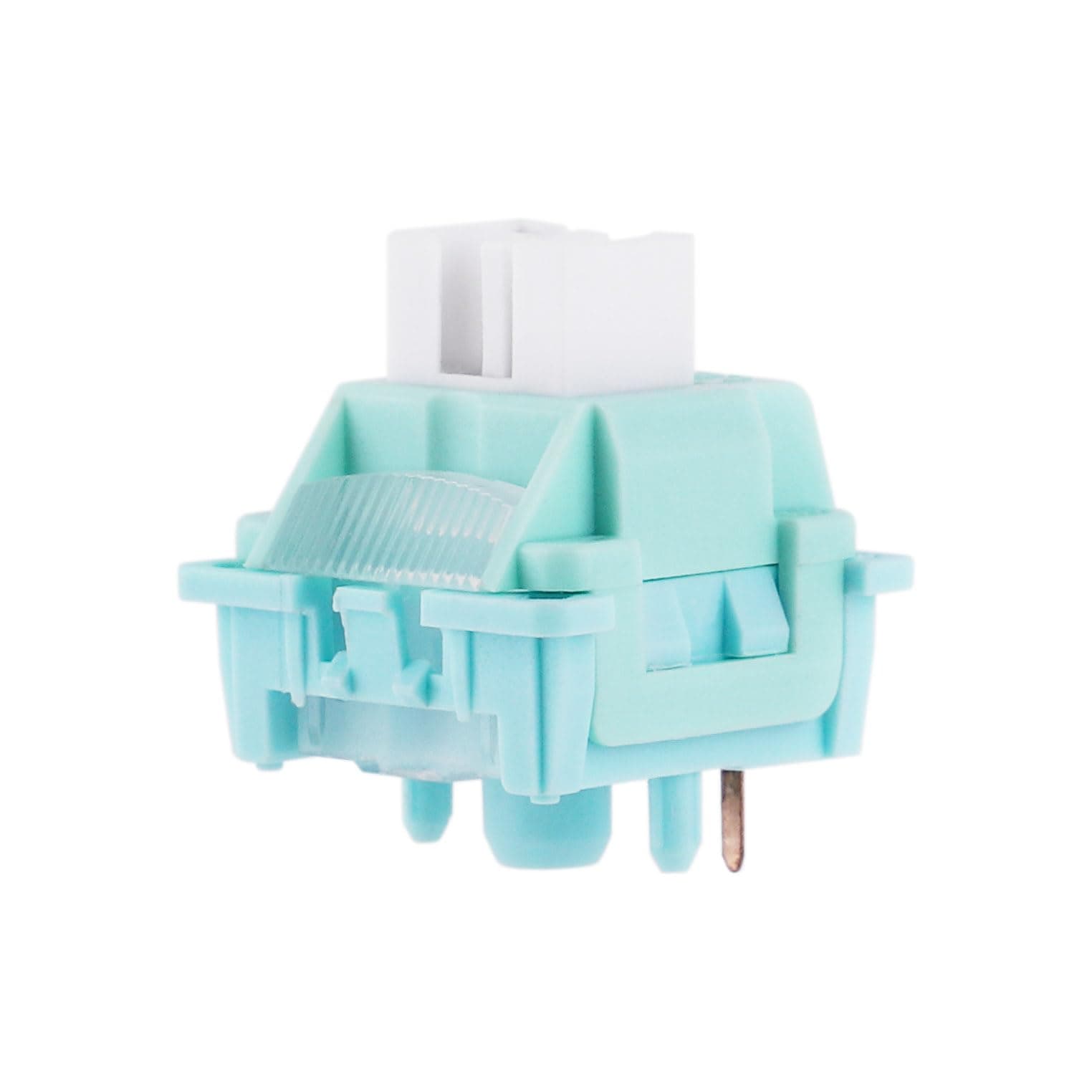 MechLands LEOBOG Ice Vein 100 Pcs 42gf Linear Keyboard Switches, Pre-Lubed 5-Pin Switch with POM Stem, Light Diffuser for Mechanical Gaming Keyboard, Compatible with MX Keycaps