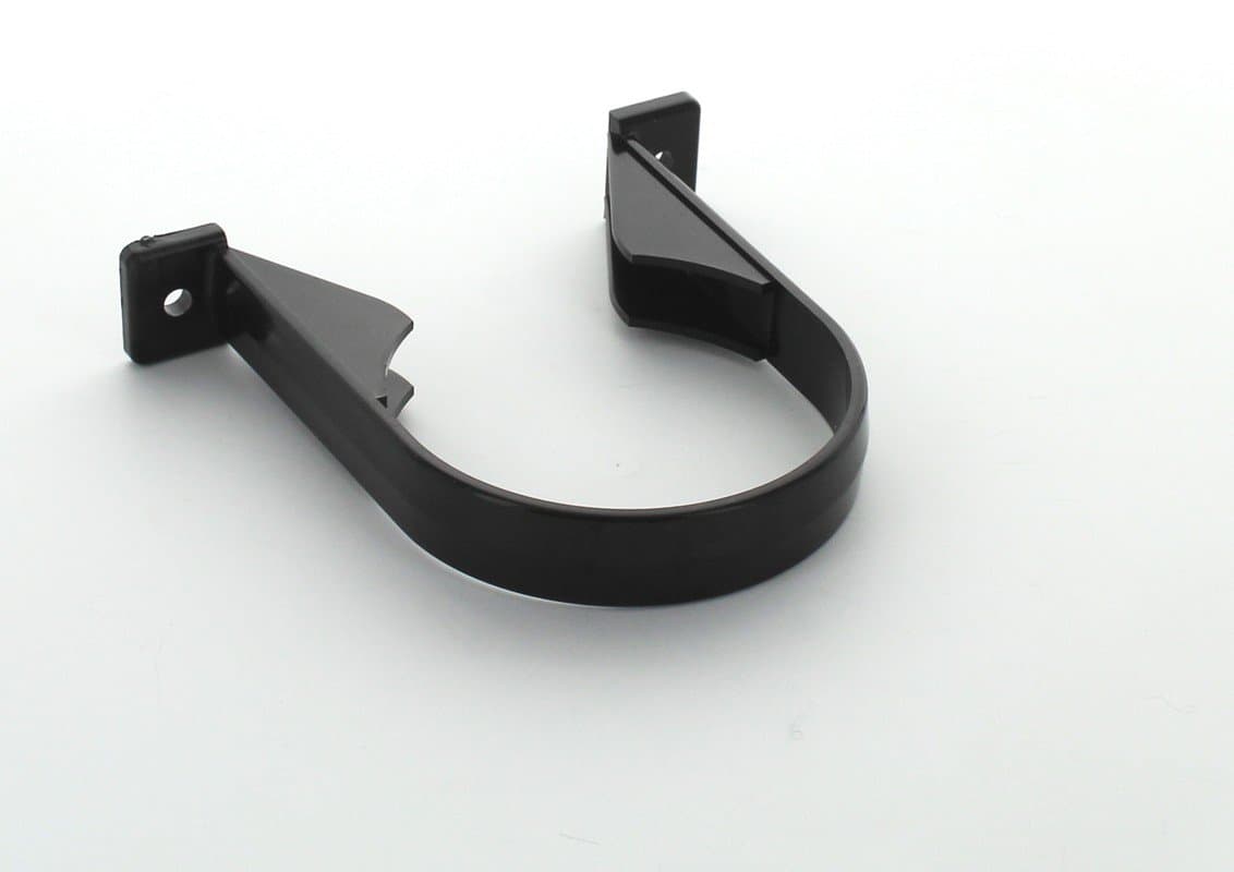 Hunter(82mm Pipe Bracket S612B) for 125mm Black Half Round Gutter System and 68/82mm downpipes: Select Individual Items as Required