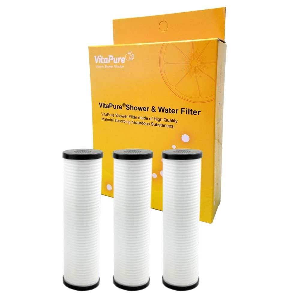 PureMax Shower Filter Refills - 3 Pack - FITS 300VPX Sonaki VitaPure Inline Filter