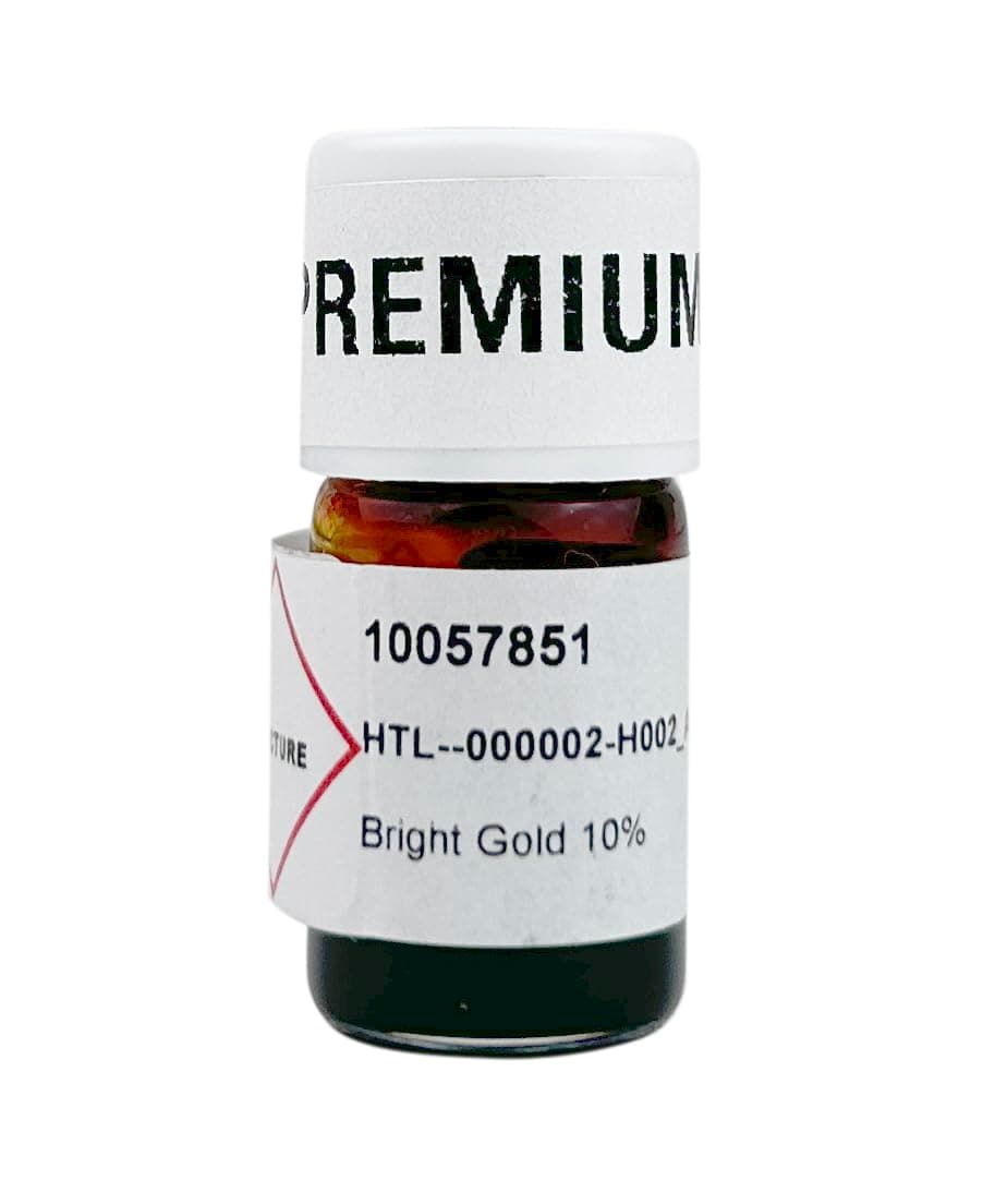 Colorobbia® Liquid Premium Gold (Bright Gold) 10% Overglaze for Kiln-Fired CERAMICS - 2 gram Bottle - This Glaze MUST Be Kiln Fired