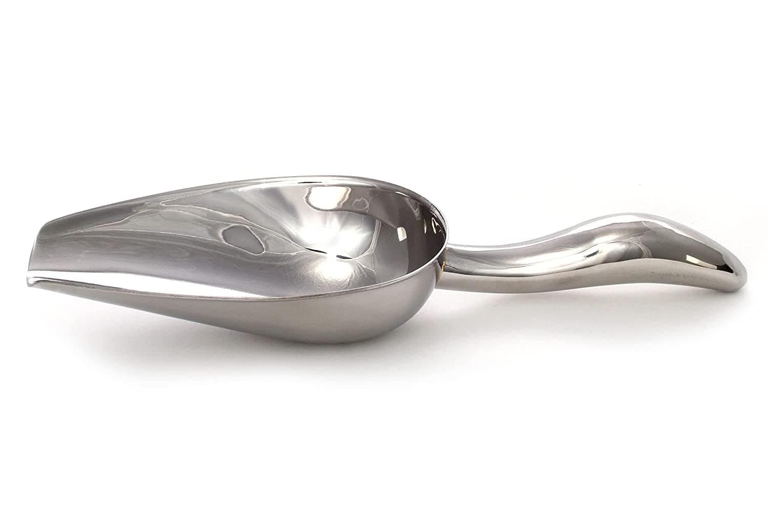 5 oz Stainless Steel Scoop, 8.25” L x 2.75” W | for Ice, Dog & Cat Food, Popcorn, Coffee, Candy, Sugar, Flour, Dry Goods, etc.