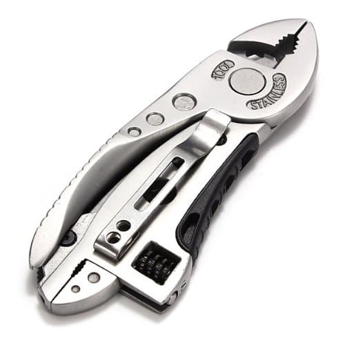 Piranha Multi-tool Adjustable Wrench Jaw+Screwdriver+Pliers+Knife Multi Tool Set