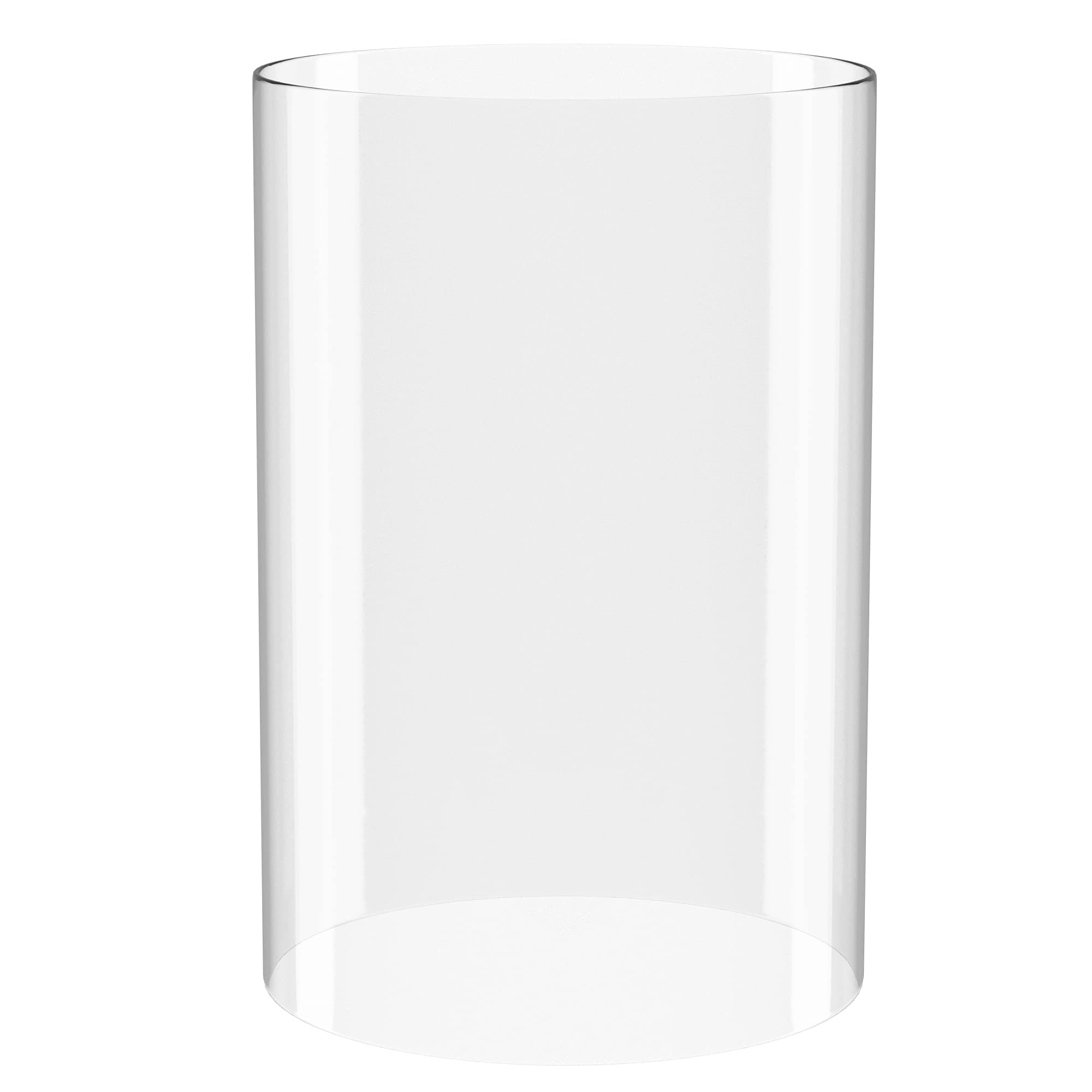 Hurricane Candle Holder - Open Ended Glass, Bottomless Cylindrical Glass, 2.5" x 4" (Multiple Specifications)