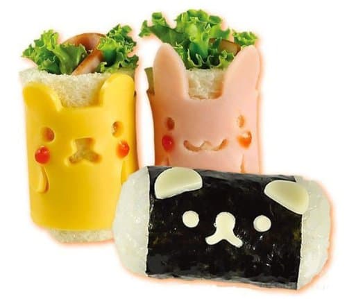 Japan Bear Rabbit Emoticon Dressing Up Cutter Sushi Rice Ball Bento Mold tool