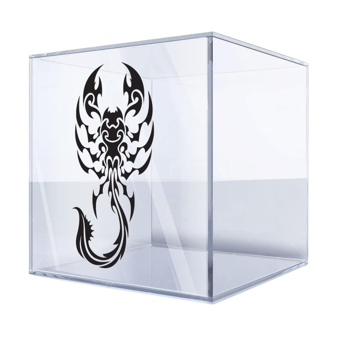 Decal Scorpion Looks Red (8 X 4.2 Inch) Xrkc9 Size: 5 X 2.6 Inches Black