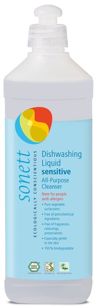 Organic Dishwashing Liquid, All Purpose Cleaner For Sensitive Skin (17 Fl.Oz (1 Count)) Certified Organically Grown