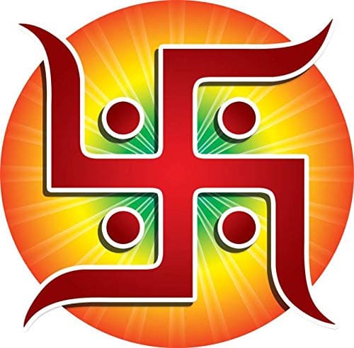 Rangoli Vinyl Religious Wall Sticker Multicolour Vinyl Medium Size 40cm or 50 cm Pack of 1 Sticker, Multicolor, Standard