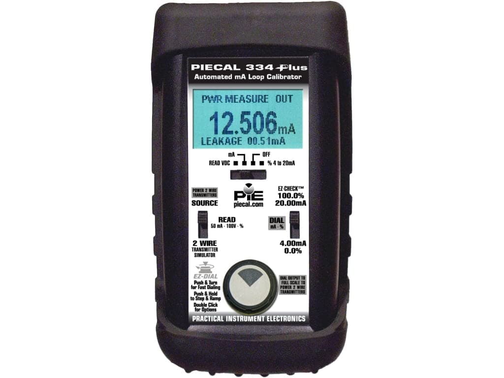 334Plus Loop Calibrator with Current Leakage Detector, Automatic Stepping and Ramping, Built-in 250 Ohm Hart Resistor, 4-20 mA