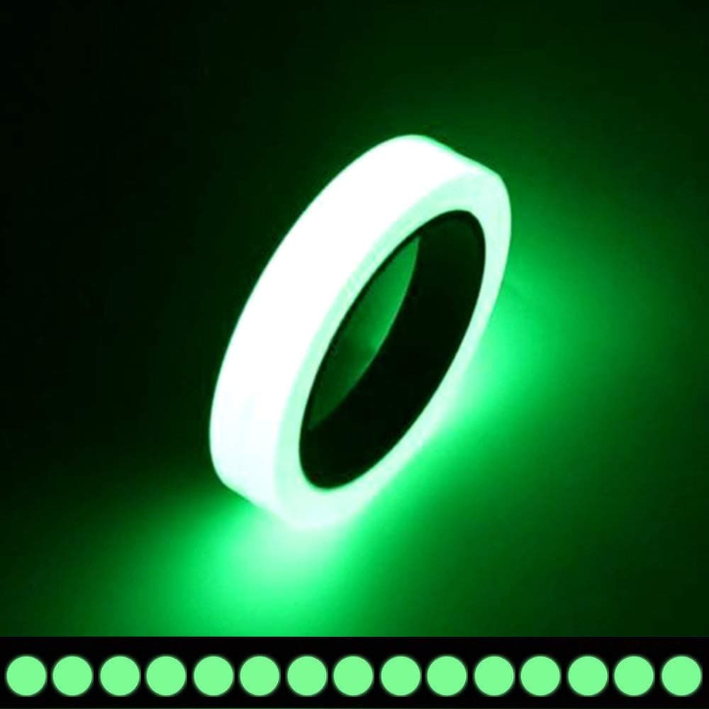 Glow Tape - Premium Quality Fluorescent Tape, 30 feet x 0.8 Inch, Extended Glow Time, Eco-Friendly Glow-in-the-dark Photoluminescent Tape, Waterproof, Removable - Best for Home, Office, Luminous Party