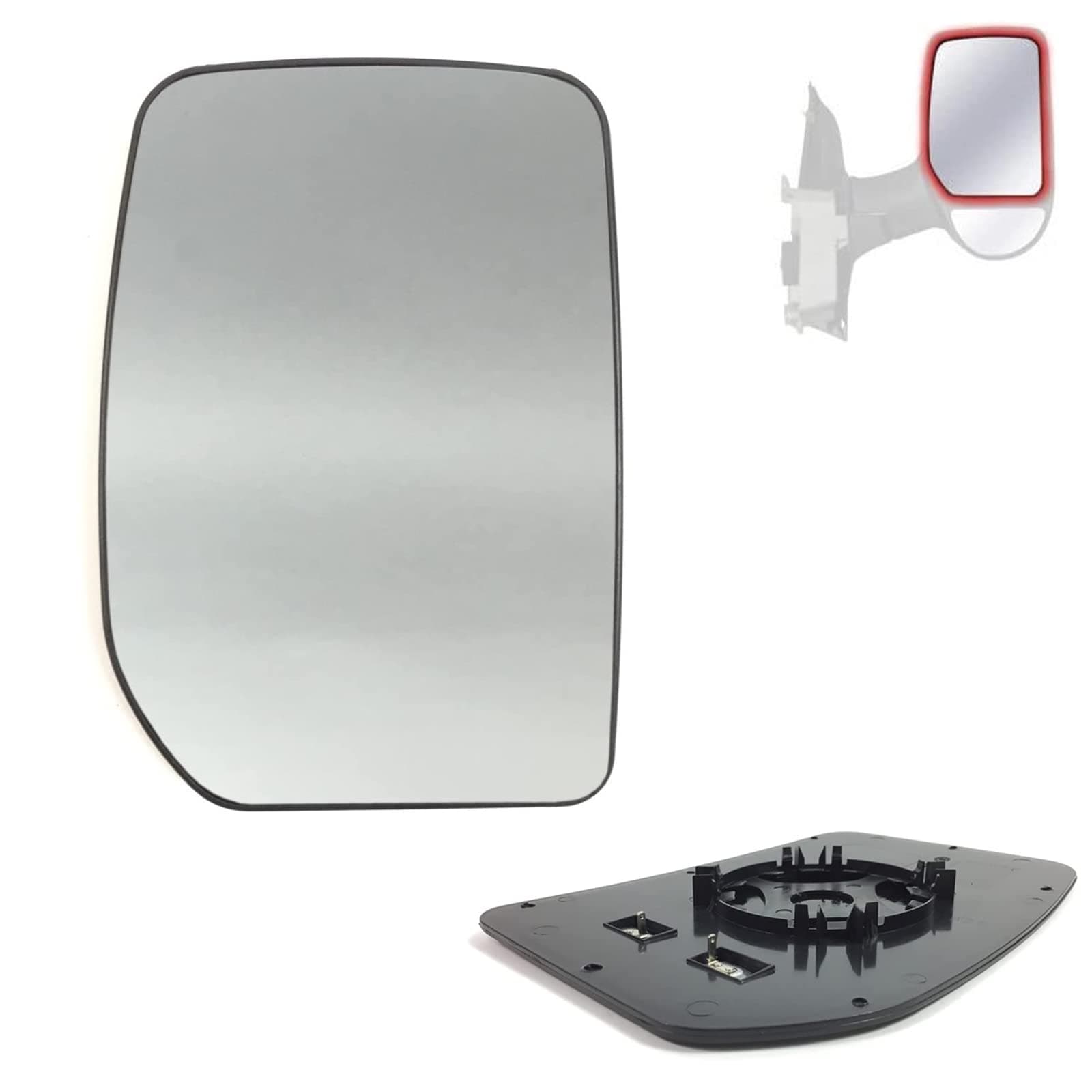 Front Right Wing Mirror Glass Heated Fits Ford Transit MK6 MK7 4059964