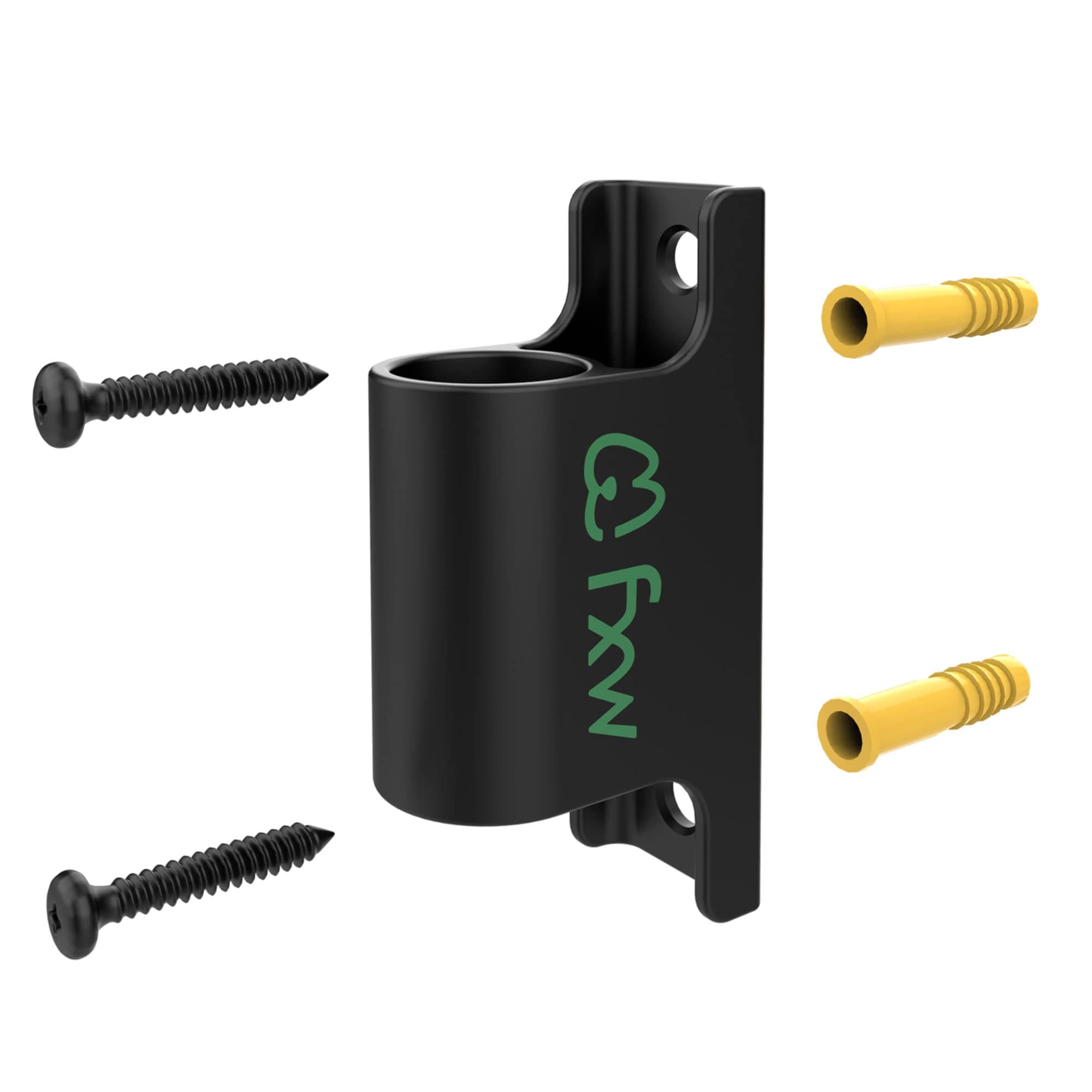 FXW Fence-to-Wall Anchor (Pack of 4) for Use with Dog Playpen in Yard, Garden, Doorways, Fireplace, Indoor/Outdoor, Fits All Heights of FXW Rollick/Homeplus/Aster Playpen, Black│Patented