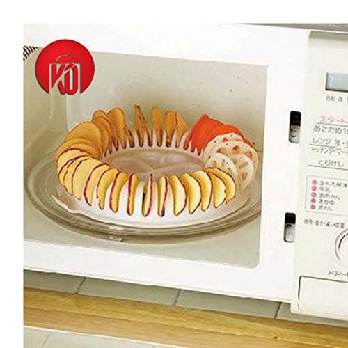 KOAG: DIY Low Calories Microwave Oven Fat Free Potato Chips Maker Kitchen Bakeware Tools Baking Dishes & Pans Chips Rack E5M1