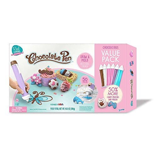 Chocolate Pen Exclusive Bonus Kit with 50% More Candy Pouches and Molds