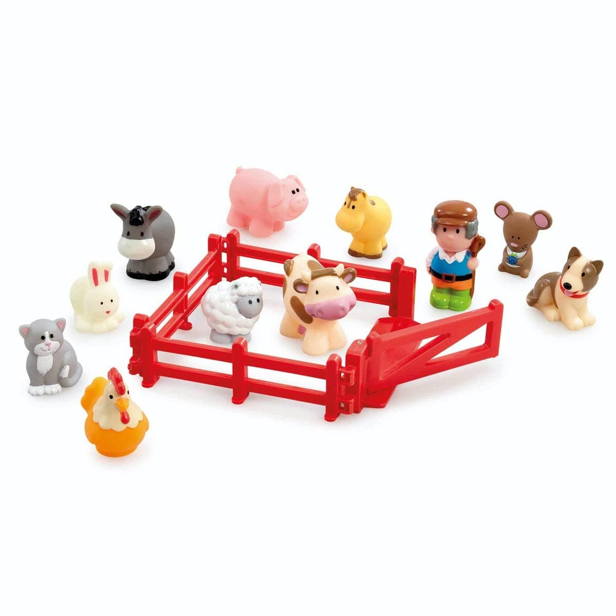 HappyLandSunny Farm Playset For Children From 18 Months To 5 Years Farm Toys Toys Early Learning Centre ELC Farm Animal Set Happy Land Toy Sets Farm House Playset Kids Toddlers Farmyard