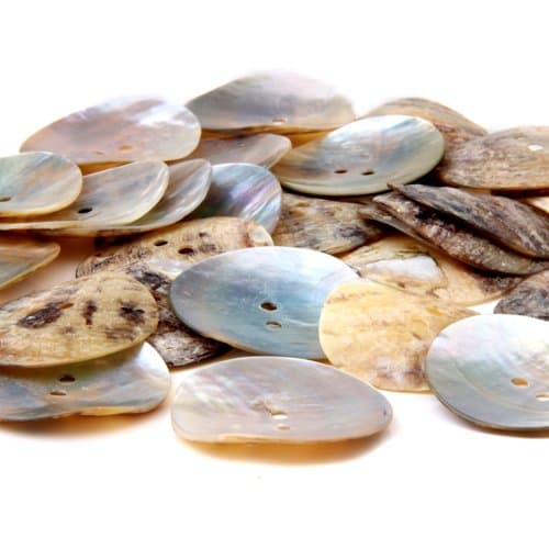 Ecloud Shop®30 Round Coin 2 Hole Shell Buttons Sewing Craft 30mm Fashion