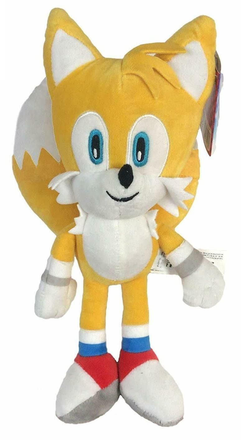 ENVI Sonic The Hedgehog 12 Inch Plush Soft Toys Sonic Tails Knuckles Shadow (TAILS> NWP)
