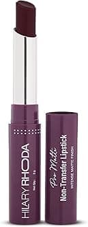 Hilary Rhoda Pro Matte Non-Transfer Lipstick | Waterproof & Smudge-Proof | 12-Hour Long Stay | 24 Shades Available | Highly Pigmented Matte Finish Lipstick | 2g - (Wine Rouge | Shade 24)