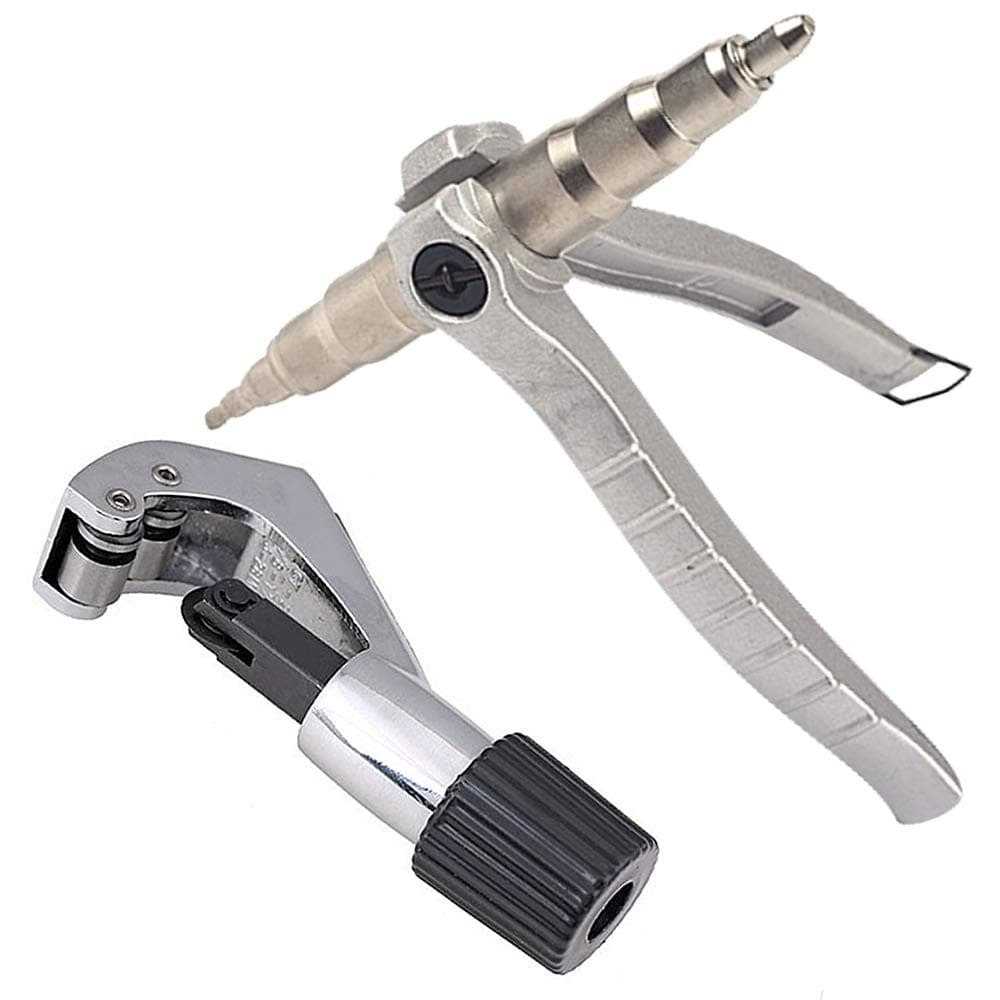 Copper Pipe Tube Expander Hand Expanding Tool Steel Copper Pipe Cutters Strong Pipe Cutters Bellows Cutters,Universal Hand Air Conditioning Refrigeration Repair Tool Bearing Cutters Tube Cutters