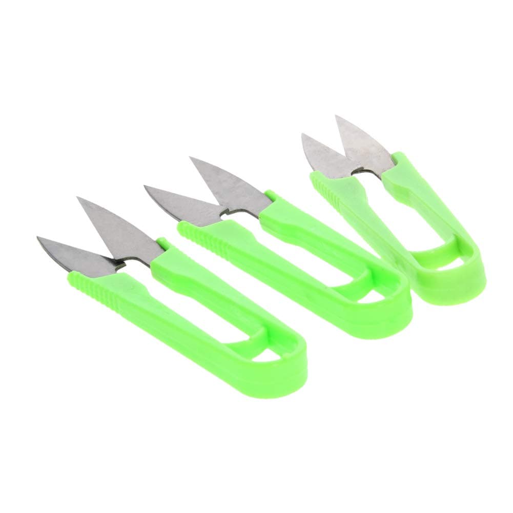 Utoolmart Sewing Scissors Metal Yarn Thread Trimming Cutter Random Color 3 Pcs