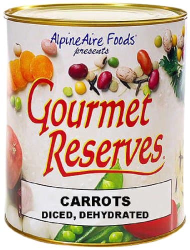 AlpineAire Foods Gourmet Reserves Dice Dehydrated Carrots (10-Can)