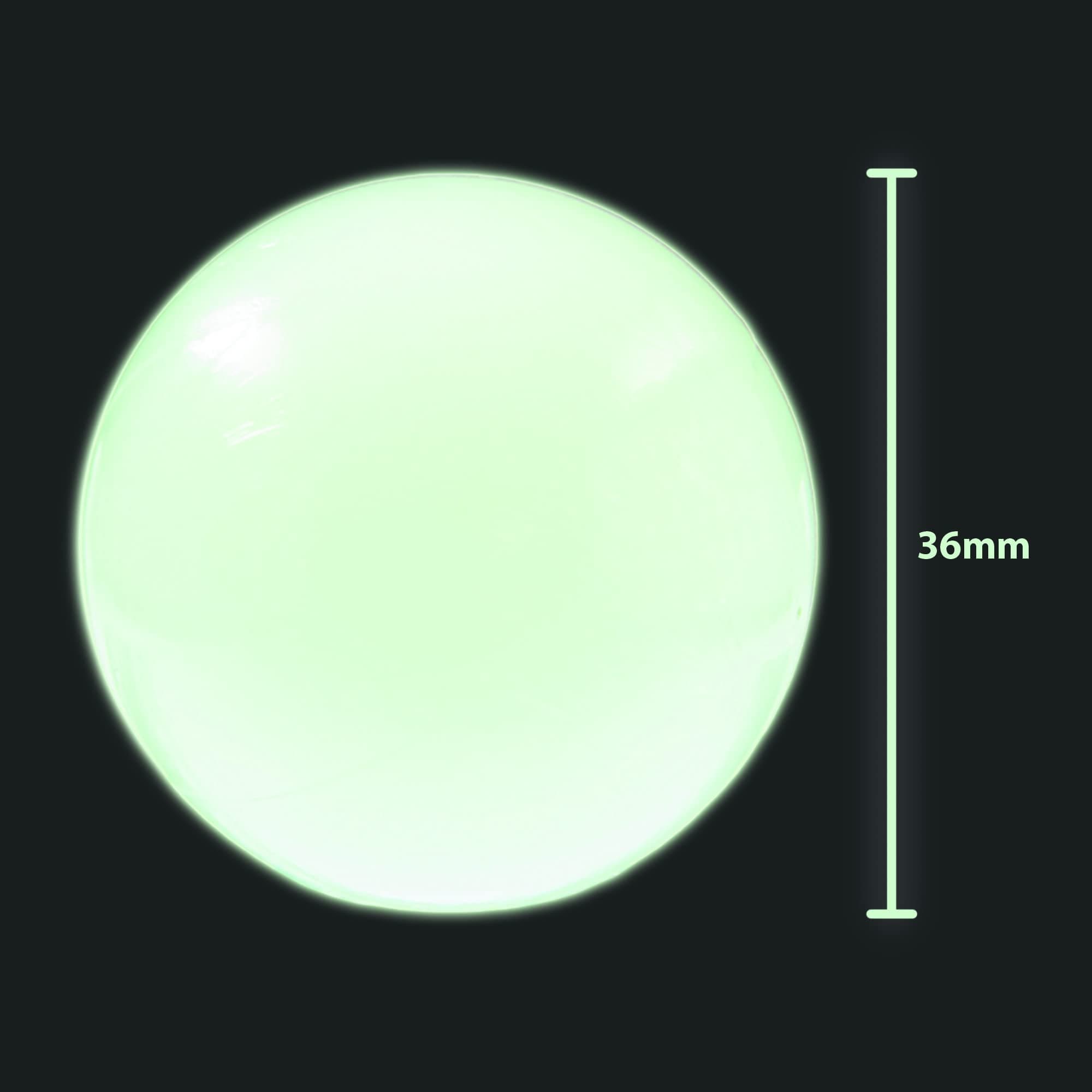 MBGBrybelly Brybelly Foosball Balls - Glow in The Dark Black Light Reactive – for Standard Foosballs Tables & Classic Tabletop Soccer Game Balls - 6 ct