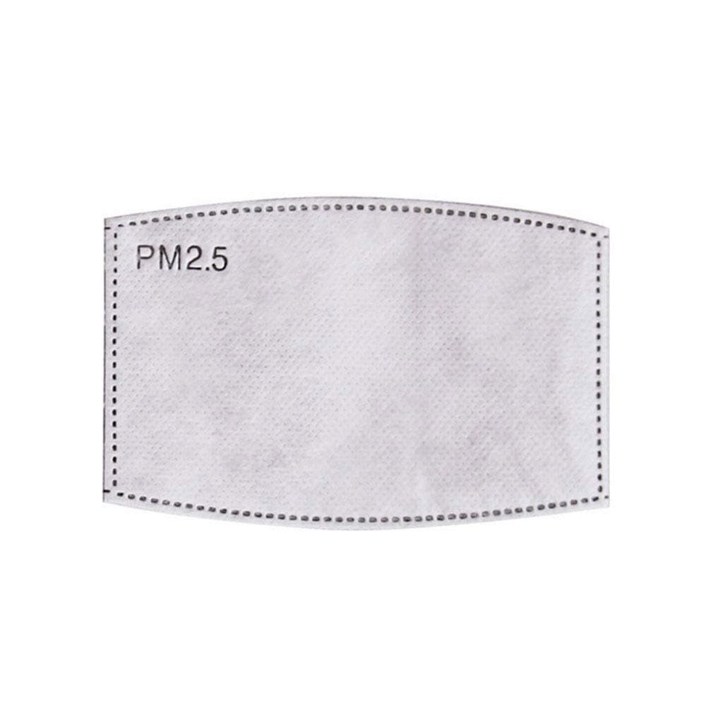 PM2.5 Mask Filter Replaceable, 5 Layer Activated Carbon PM2.5 Filter Insert for Adults Anti Haze Dust Mask