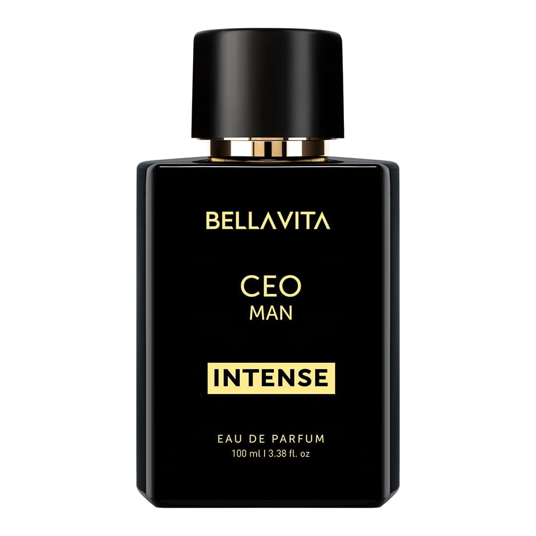 Bellavita Luxury CEO MAN INTENSE Eau de Parfum | 100 ml (3.4 fl.oz.) | Perfume for Men | Aromatic, Lavender, Carnation, and Musk Notes | Long Lasting Men's Fragrance