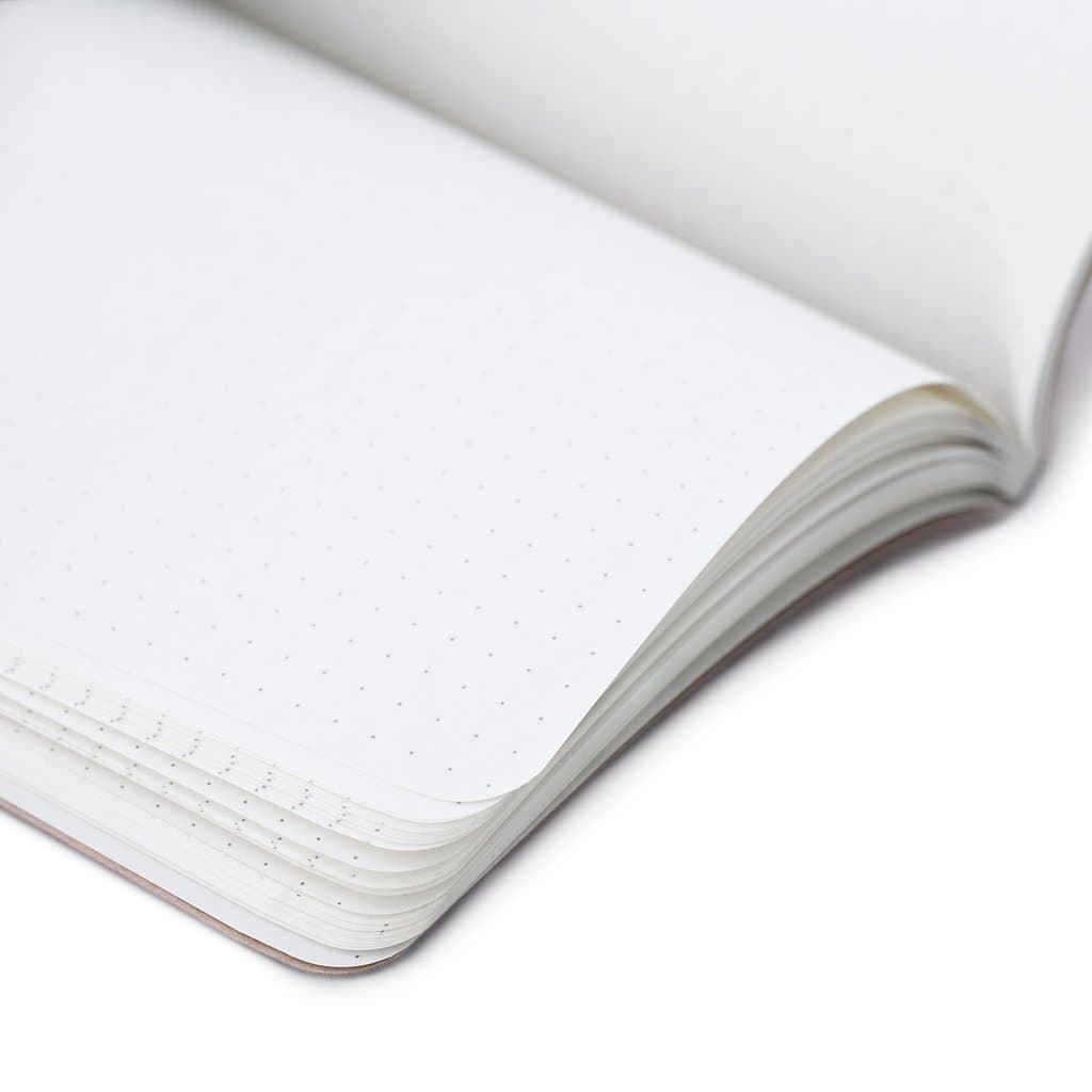 Northbooks Dotted Bullet Notebook Journal | 5x8 Dot Grid Journals | Soft Cover Eco-Friendly Premium Recycled Cream Color Paper 96-Pages | Made in USA | 5-Pack