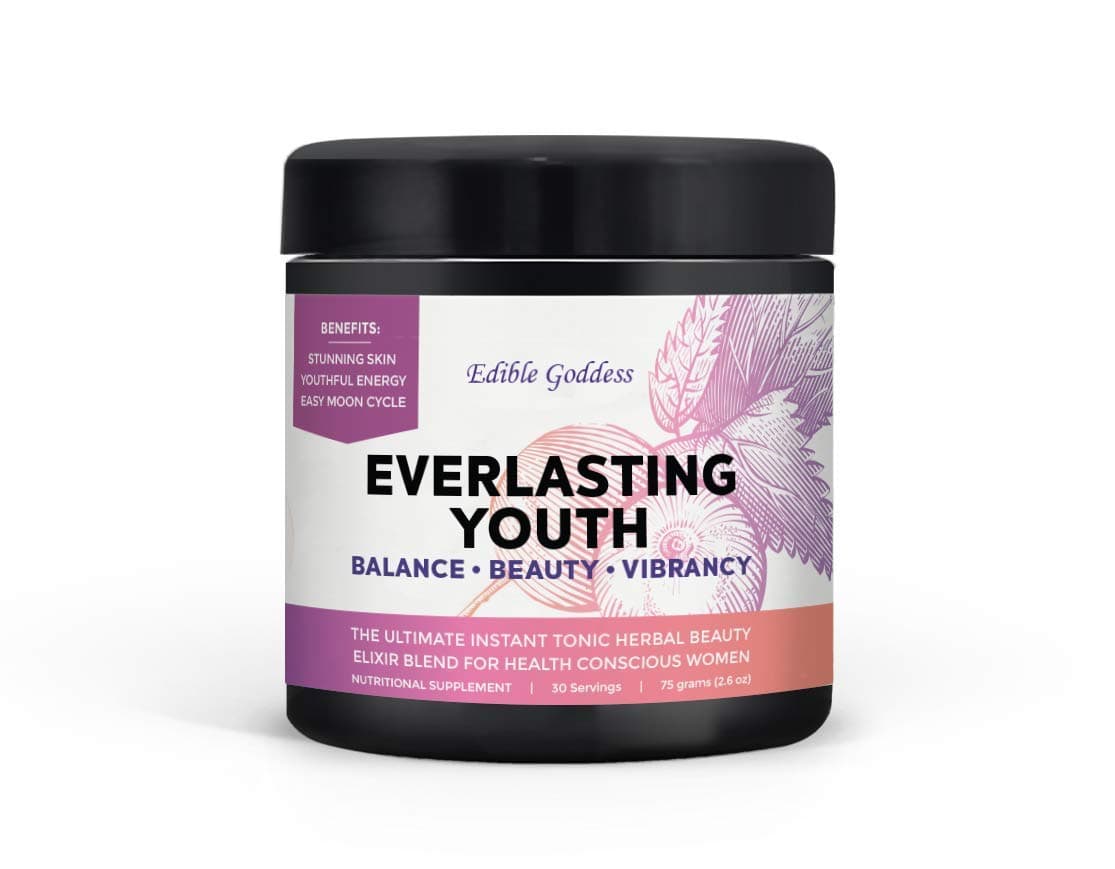 Everlasting Youth, Ultimate Instant Tonic Herbal Beauty & Vitality Elixir Blend for Health Conscious Women, 30 servings, 75g (2.6oz)