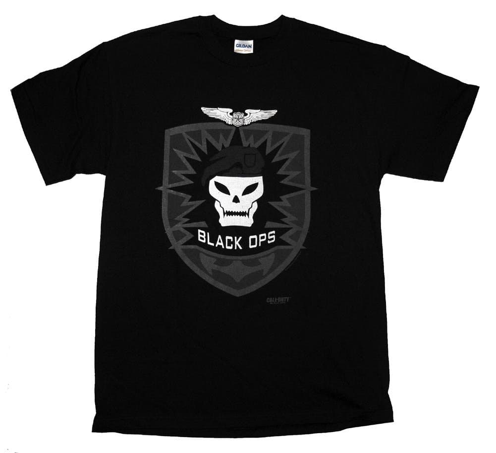 Call of Duty Black Ops Skull Logo Video Game T-Shirt Tee