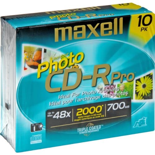 Maxell 648-208 CDR-Pro 80 Blank CDR80 Discs