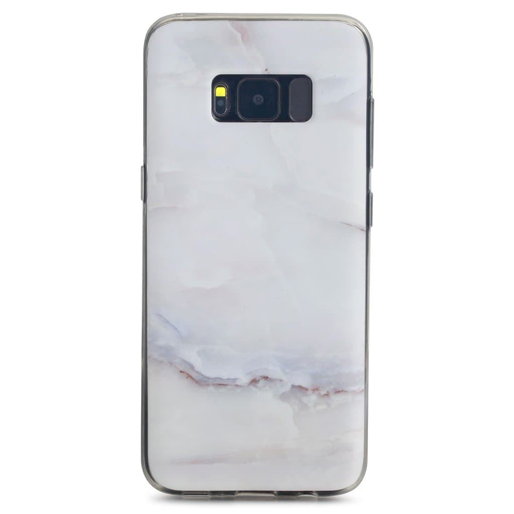 6.2" Samsung S8 Plus SGSELLER™ TPU IMD Slim-Fit Ultra-Thin Anti-Scratch Shock Proof Dust Proof Anti-Finger Print Matte Case Casing (Marble - Shell White)