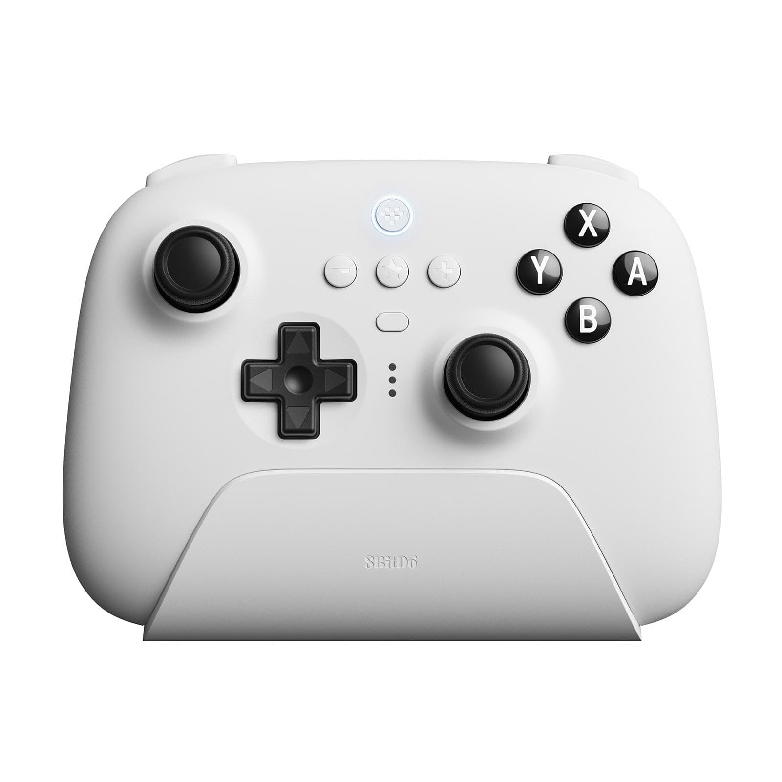 8BitDo Ultimate Bluetooth & 2.4g Controller with Charging Dock for Switch and Windows - White