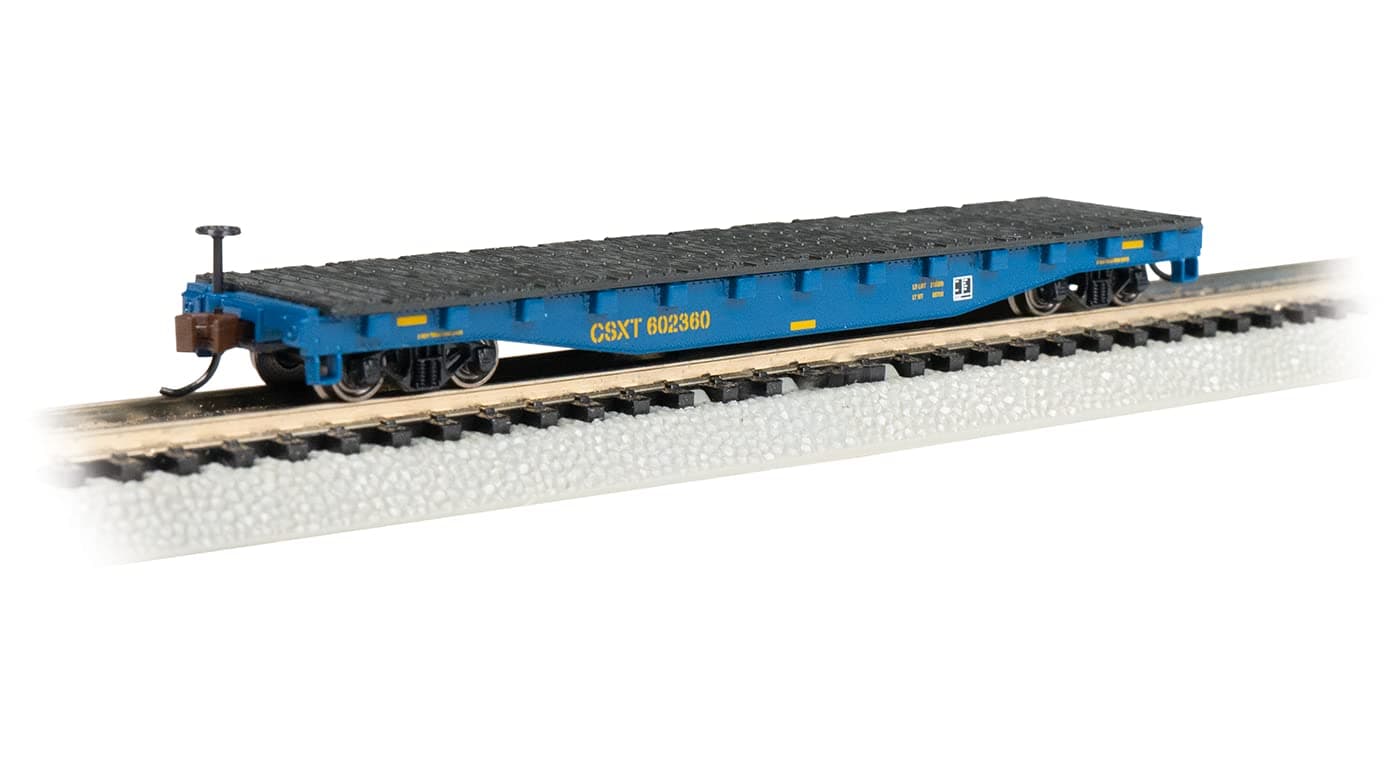 BachmannScale N - Freight Car 52 Inch Steel Flatcar CSX Transportation