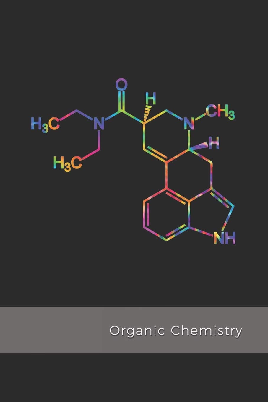 Organic Chemistry: LSD Molecule science composition notebook | 1/4 inch Hexagonal Graph Paper Notebook for psychonauts